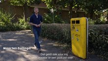Maarten Dallinga maakte een podcast over zwerfafval